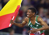 Haile Gebreselassie har fire VM-titler på 10.000 meter fra før.
