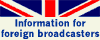 Information in English for foreign broadcasters