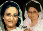 Rivalene Sheik Hasina og Khaleda Zia