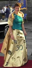 Wenche Lyche har også tegnet Mãrtha Louises kjole til hennes 30-årsdag. 