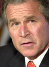 USAs president George W. Bush ser ikke lenger hensikten til å gi INC mer pengestøtte.