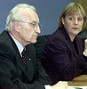 CSU-leder Edmund Stoiber sammen med CDU-leder Angela Merkel.