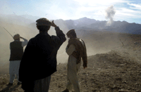 Afghanske soldater i Tora Bora.