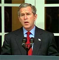 George Bush vil har rakettskjold-hjelp fra Danmark. (EBU-foto)