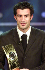 Luis Figo ble kåret til verdens beste spiller i 2001. (Foto: Scanpix)