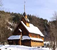 Eidsborg stavkyrkje i vinter. Eidsborg stavkyrkje i vinter.