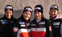 Stina Hofgaard Nilsen, Trine Bakke Rognmo, Hedda Berntsen og Andrine Flemmen (Foto: Scanpix) 
