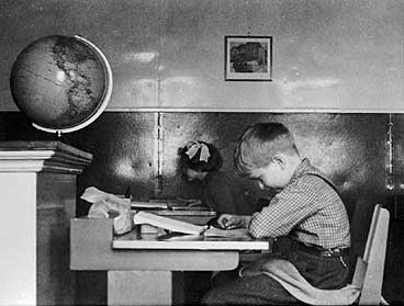 Reknetime p Hovden udelte skule i 1951. (Foto  Fylkesarkivet)