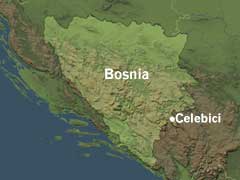 Letingen etter Karadzic pågår sørøst i Bosnia. (Illustrasjon: NRK)