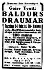 Annonsen for 1938-konserten (etter Norges musikkhistorie)