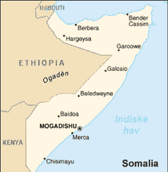 Langs nordaustkysten av Somalia er 30.000 menneske no avhengig av hjelp utanfrå.