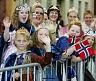 Mange småprinsesser i Trondheim (foto: Scanpix).
