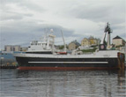 Fiskebåten "Havbris" ligger nå i Ålesund.