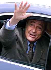 President Jacques Chirac styrte mot seier også i parlamentsvalget. President Jacques Chirac styrte mot seier også i parlamentsvalget.