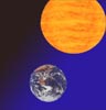 Jorda går rundt Sola på 365,25 døgn. Ill: NRK-arkiv