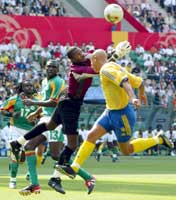 Henrik Larssons mål etter 11 minutter mot Senegal ble Henkes siste for de blågule.