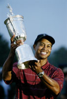 Tiger Woods kan legge nok en pokal til premiesamlingen etter seieren i US Open. (Foto: Jeff Christensen /Reuters)
