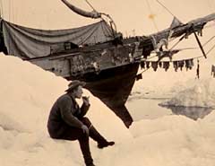Vår gamle polarhelt Fridjov Nansen er også æresborger av Moskva, og skal nå få sin statue i sentrum av Moskva. (Foto: Nasjonalbiblioteket)