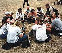 Den første chatgruppa på Roskilde i 1999 (foto: Catgirl). Den første chatgruppa på Roskilde i 1999 (foto: Catgirl).