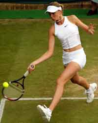 Slovakiske Daniela Hantuchova vant dagens "babe"-kamp i Wimbledon (Foto: Reuters).