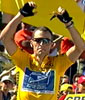 Lance Armstrong vant nest siste etappe med 52 sekunder. Lance Armstrong vant nest siste etappe med 52 sekunder.