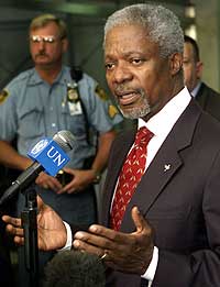 Kofi Annan vil vite mer om Iraks hensikter. (Foto: Reuters/Mike Segar) 