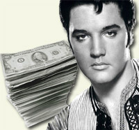 Elvis Presley fortsetter å tjene store penger etter sin død (foto: Scanpix / Reuters).