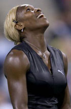 Serena takker høyere makter for at hun vant. (Foto: Allsport)
