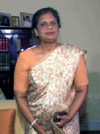 Sri Lankas president Chandrika Kumaratunga