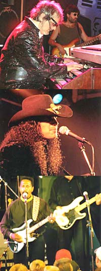 Eric Sardinas (2000), Ike Turner (1997) og Al Kooper (2001) er tre av artistene som har spilt på Tapperiet under Notodden Bluesfestival (foto: Per Ole Hagen, Artist-Pictures.com).