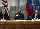 Ivanov, Powell og Annan i FN. Ivanov, Powell og Annan i FN.