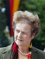 Justisminister Herta Däubler-Gmelins uttalelser ble for drøy kost for både tyskere og amerikanere. (Foto: Scanpix/Reuters/Marcus Ulmer)