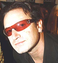 Bono er nominert til Nobels Fredspris sammen med 150 andre. Foto: Mark Mainz / Getty Images.