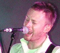 Thom Yorke og Radiohead bruker sin nye plate til å "mobbe" Bush. Foto: Troy Augusto / Newsmakers.