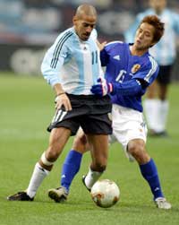 Veron er en av bjærebjelkene på det argentiske landslaget.