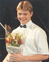 David Coucheron vant Prinsesse Astrids Musikkpris. Foto: NRK.