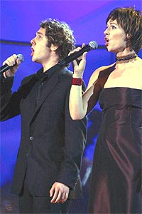 - Jeg har ønsket å synge med Sissel i mange år, sier Josh Groban til NRK. Onsdag gikk ønsket i oppfyllelse. Foto: Knut Fjeldstad / SCANPIX. - Jeg har ønsket å synge med Sissel i mange år, sier Josh Groban til NRK. Onsdag gikk ønsket i oppfyllelse. Foto: Knut Fjeldstad / SCANPIX.