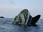 Gudrun Gisladottir sank i Nappstraumen 18. juni 2002.