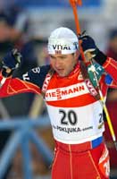 Ole Einar Bjørndalen så knapt en konkurrent under hele løpet.