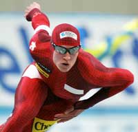 Jeremy Wotherspoon vant begge 500 metrene i Nagano forrige helg. (Foto: Reuters)