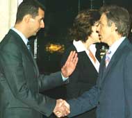Blair møtte Syrias President Bashar Al-Assad i London (foto: Scott Barbour/Getty Images) 