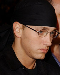 Eminem på 8 Mile-premieren i Los Angeles (Foto: Getty Images). Eminem på 8 Mile-premieren i Los Angeles (Foto: Getty Images).
