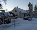 I dette huset på Finnsnes skjedde drapet. (Foto: Arild Moe)