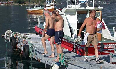 Ivar, Henry og Biggen på kaia. Ivar, Henry og Biggen på kaia.