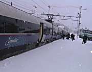 Togene stanset og gjorde vendereis på Ål stasjon i dag. Foto: Gunnar Grimstveit. Togene stanset og gjorde vendereis på Ål stasjon i dag. Foto: Gunnar Grimstveit.
