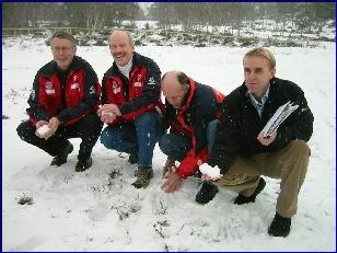  Tore Witsø, Svein Olav Blikås, Audun Nerland og Arild Monsen lover ski-NM på Skaret tross snømangel