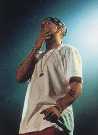 Eminem på Europaturne i juni. Foto: Universal