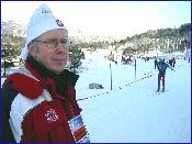 En glad NM-leder Tore Witsø byr endelig på fine skiløyper på Skaret.