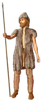 En typisk steinalder-mann