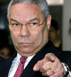 USAs utenriksminister Colin Powell beskylder land som er imot krig for ansvarsvegring.